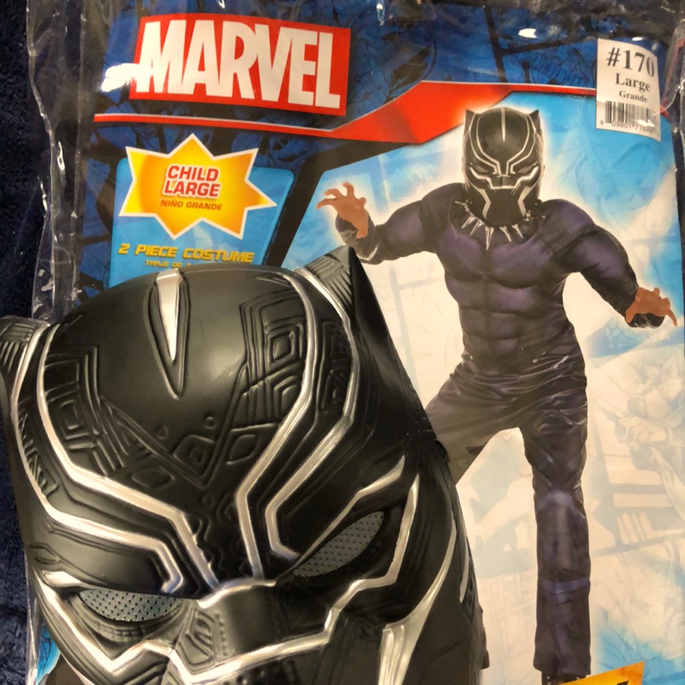 Black panther costume child large
